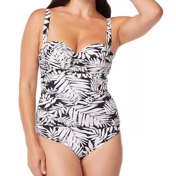 New Bleu Rod Beattie Women Urban
Oasis Shirred Bandeau 1 Piece Swimsuit Black 10 - Picture 15 of 15